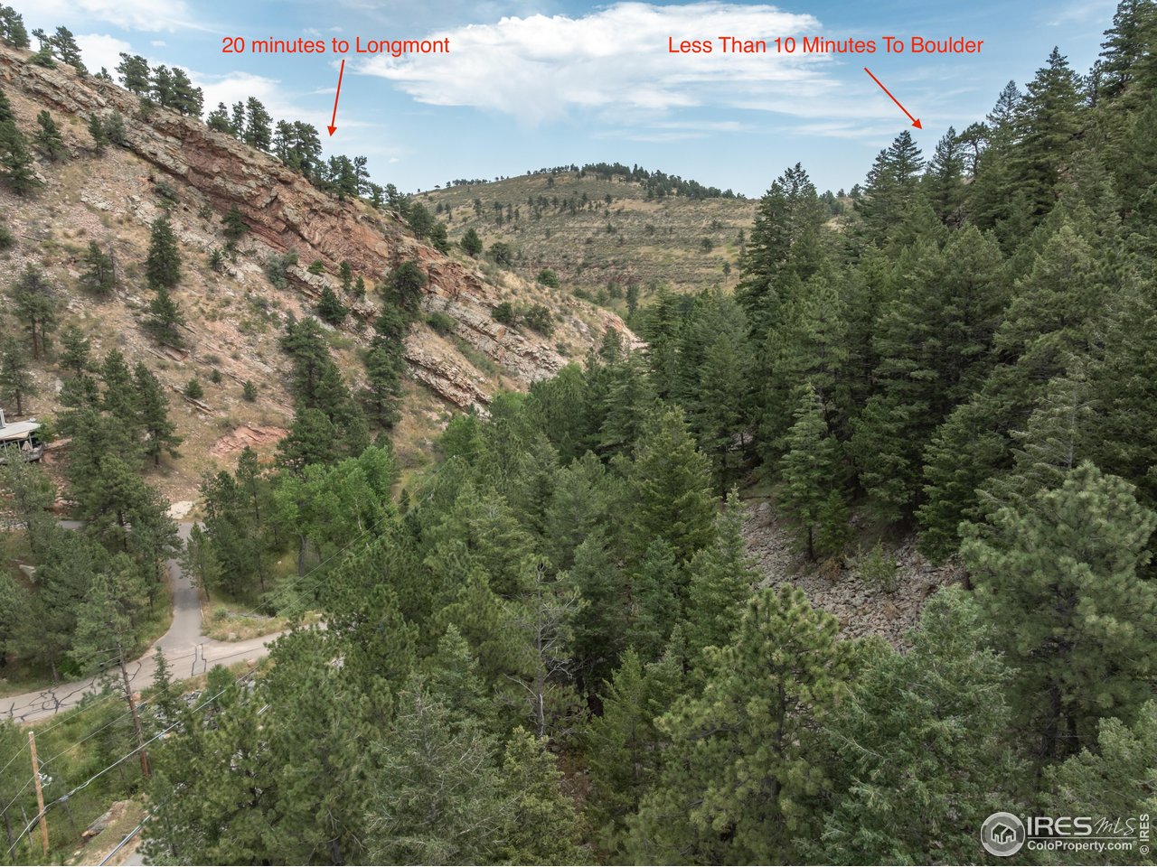 301 Valley Lane Boulder, CO 80302 - Photo 28 of 46 a view of a city with lush green forest