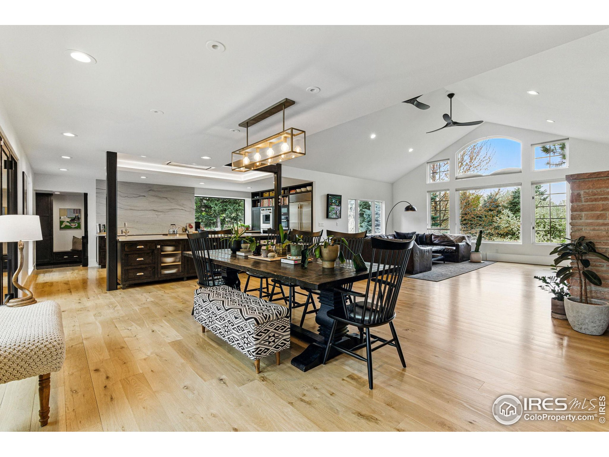 182 Ridge Road Boulder, CO 80303 - Photo 36 of 43 a living room with lots of furniture and a large mirror