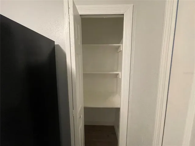a close view of closet