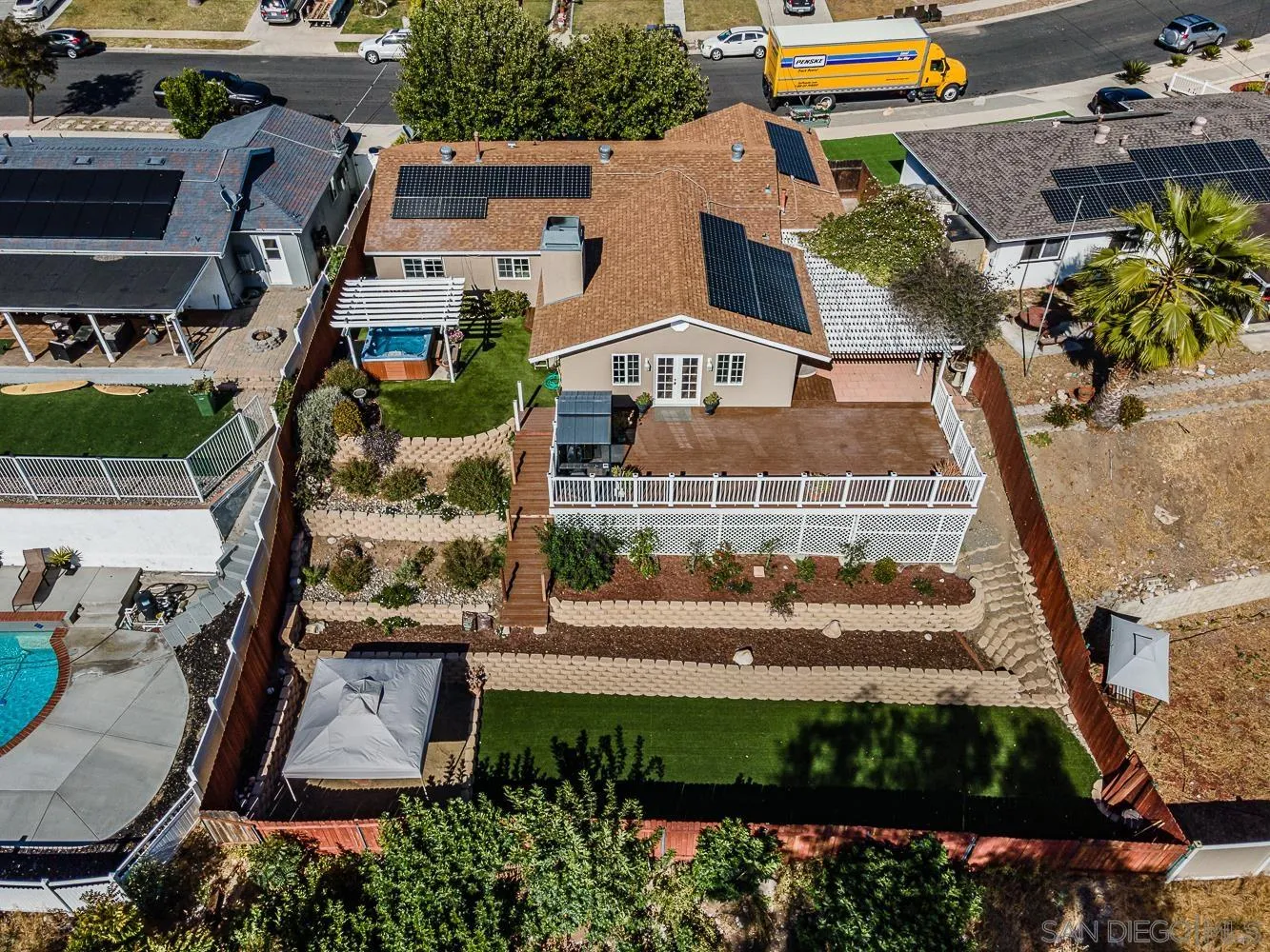 9213 Dalehurst Road Santee, CA 92071 - Photo 27 of 31 an aerial view of a house