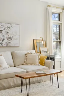 a living room with a couch