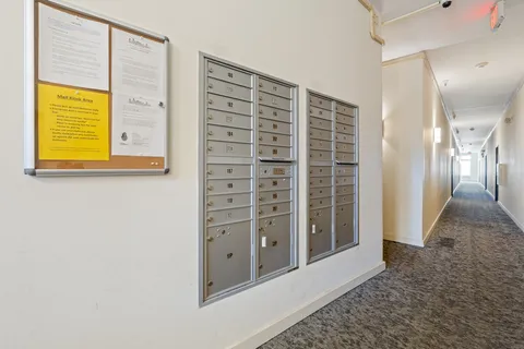 a view of walk in closet with window
