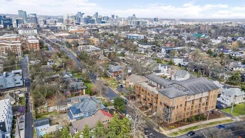 an aerial view of multiple house