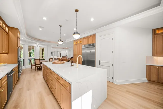 a view of a building with a yard