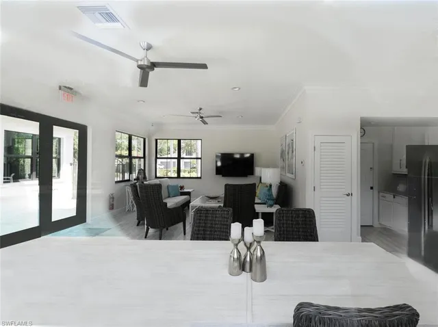 a front view of a building with garden