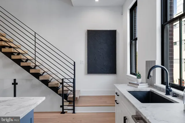 a bathroom with a shower and a toilet