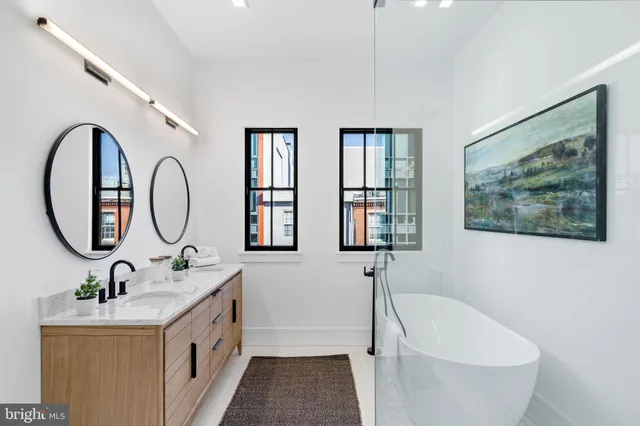 a view of a balcony with city view