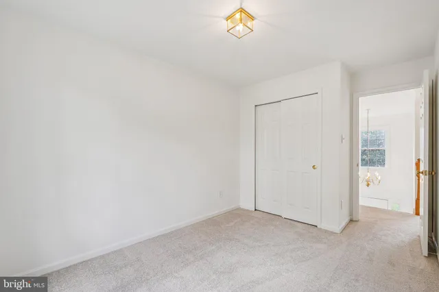 a view of an empty room