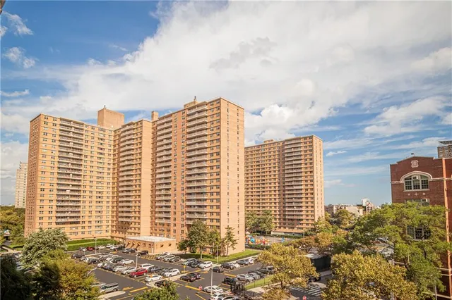 a front view of a building