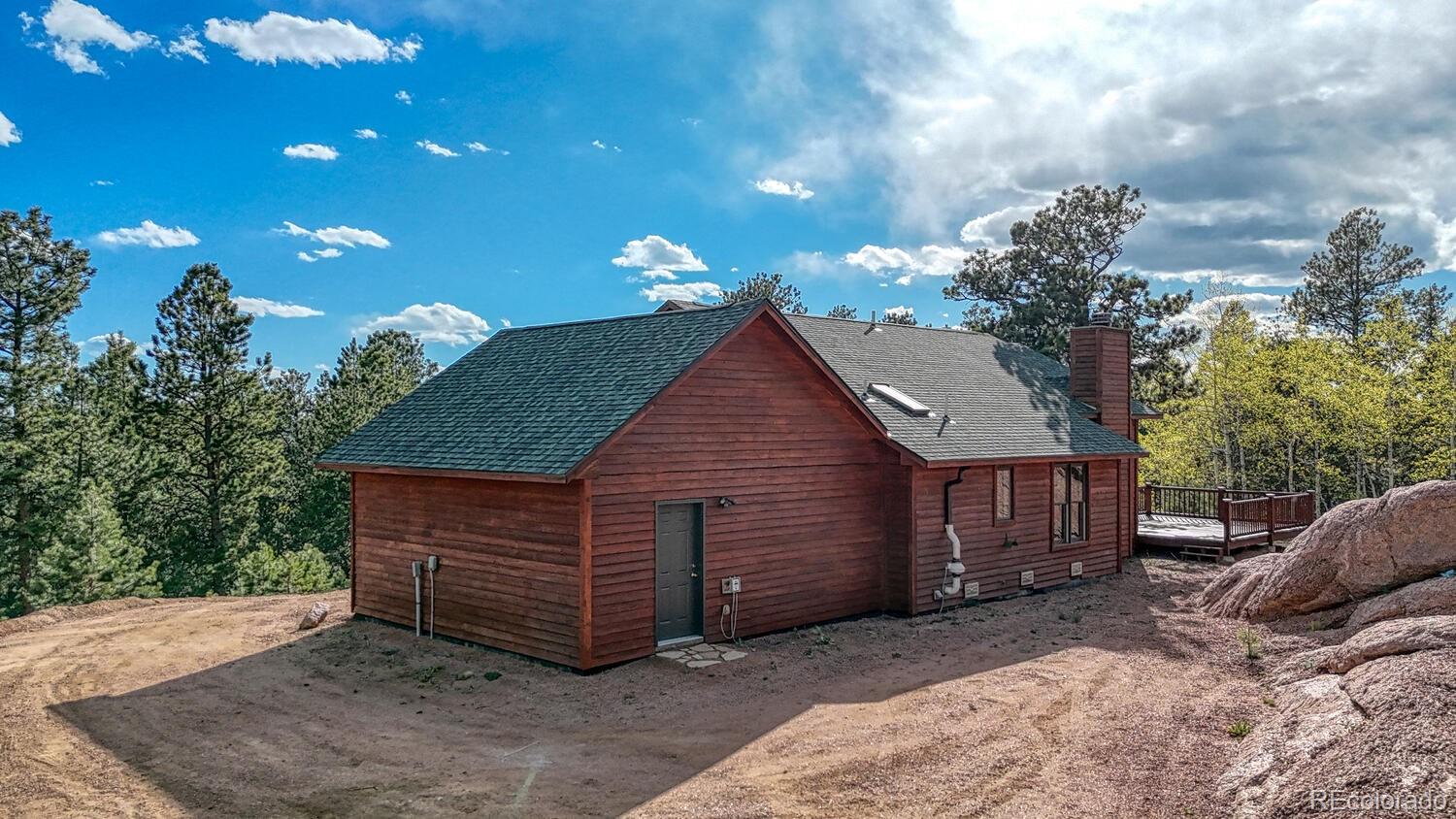 318 Southgate Road Florissant, CO 80816 - Photo 30 of 48 a house view with a garden space