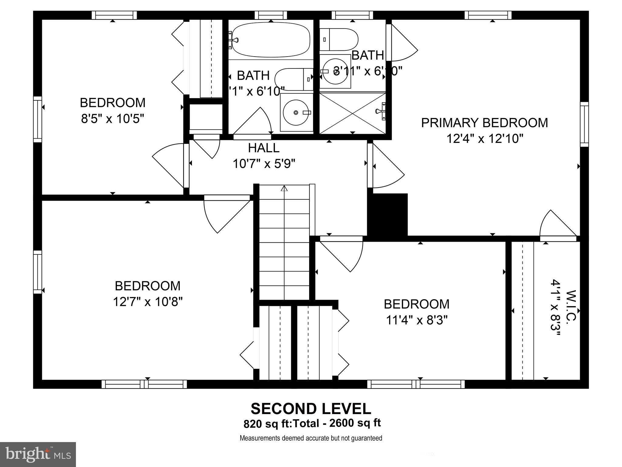 6912 Sydenstricker Road Springfield, VA 22152 - Photo 40 of 41 Bedroom Level Floor Plan