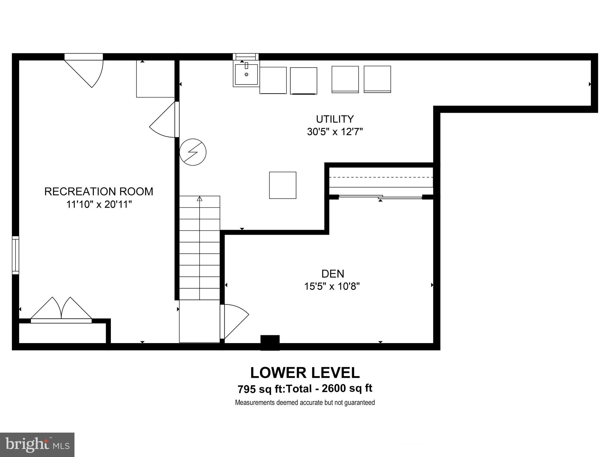6912 Sydenstricker Road Springfield, VA 22152 - Photo 41 of 41 Lower Level Floor Plan