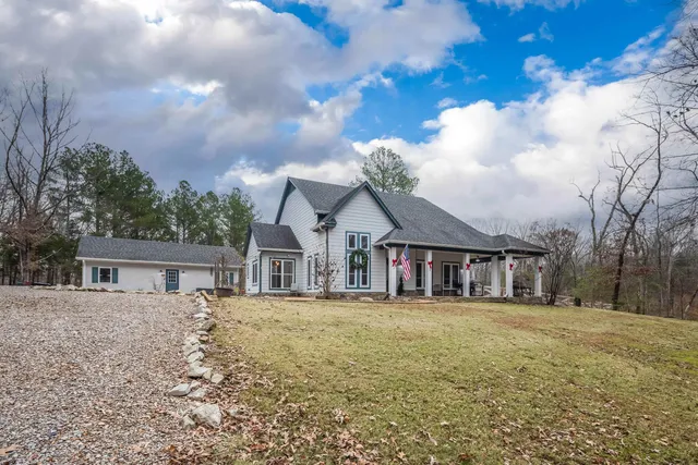 a front view of a house