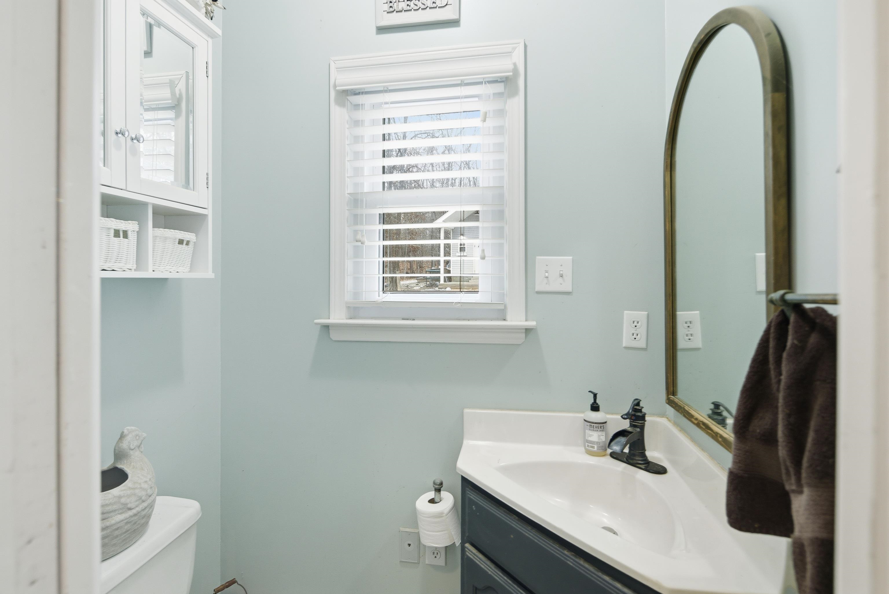 1755 Country Club Road Somerville, TN 38068 - Photo 25 of 40 a bathroom with a sink and a mirror