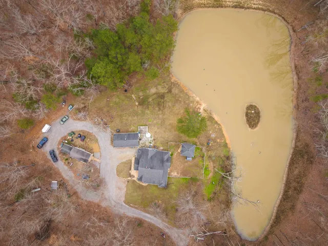 a view of a yard with a slide