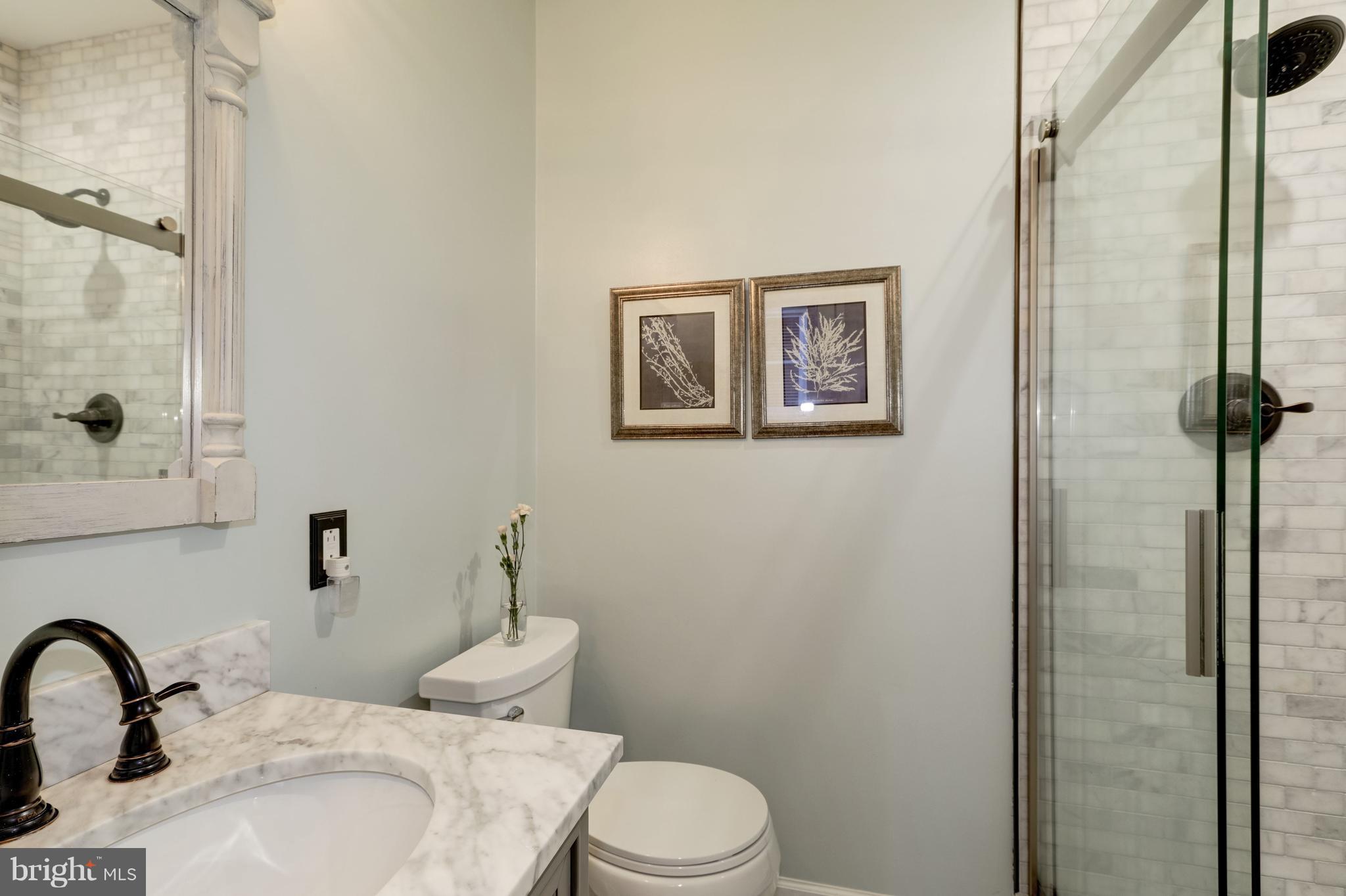 1813 Kalorama Road Northwest, Unit 3 Washington, DC 20009 - Photo 15 of 21 New marble bathroom
