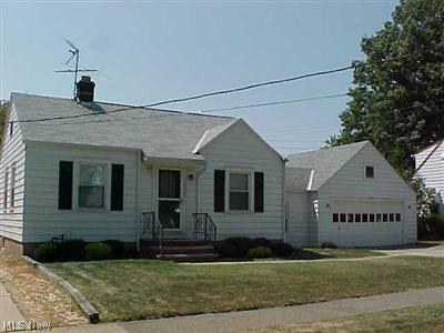 Two bedroom Wickliffe Ranch with attached   two car garage.
