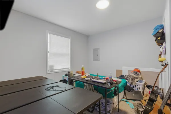 a room with toys and a couch