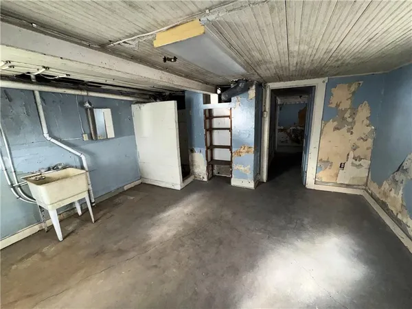 a view of water heater room