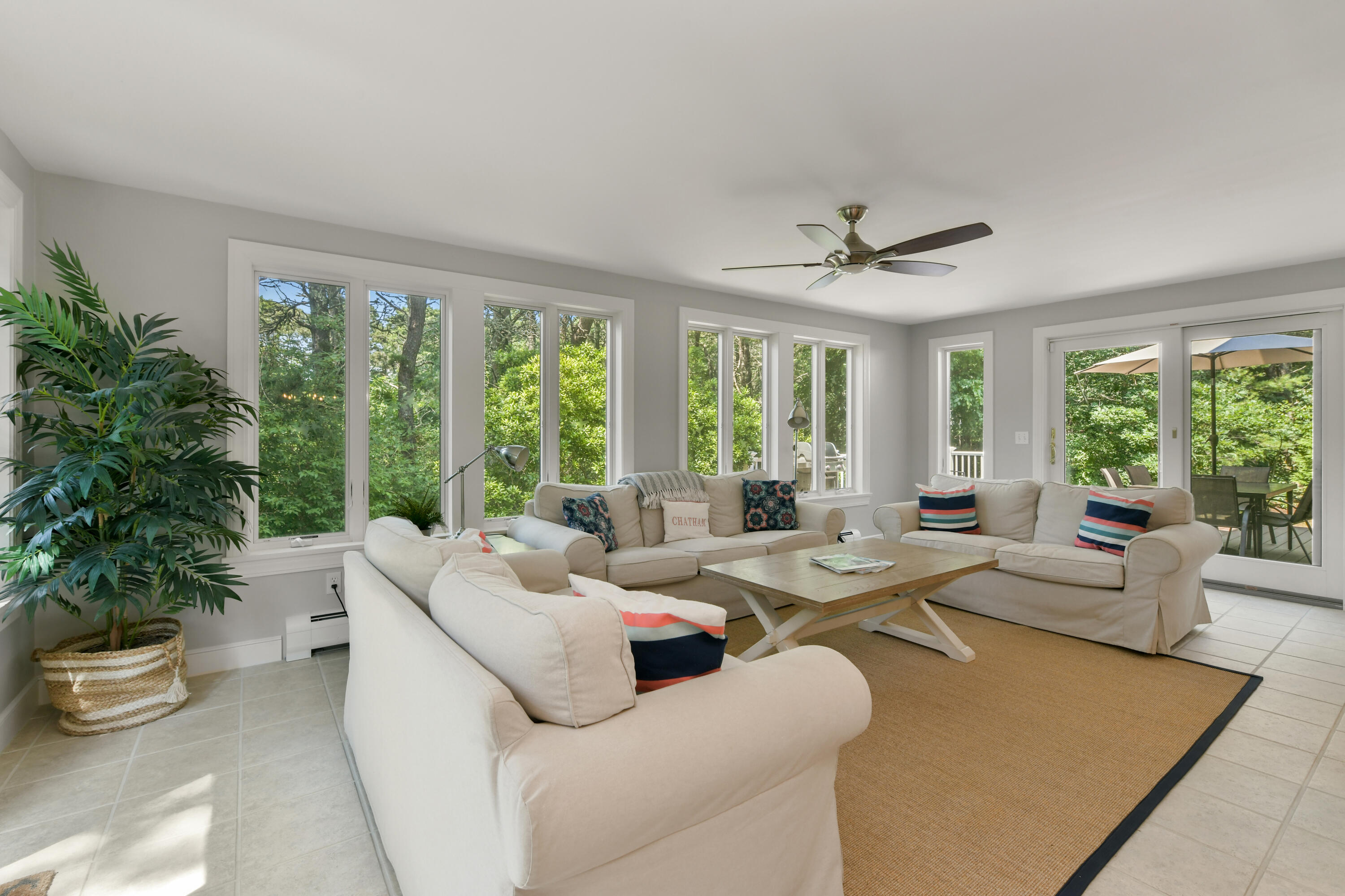121 Middle Road North Chatham, MA 02650 - Photo 9 of 38 a living room with furniture and a large window