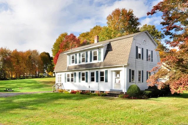 a house view with a garden space