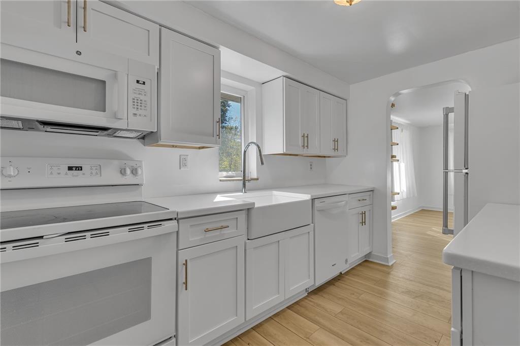 Beautiful, crisp white kitchen