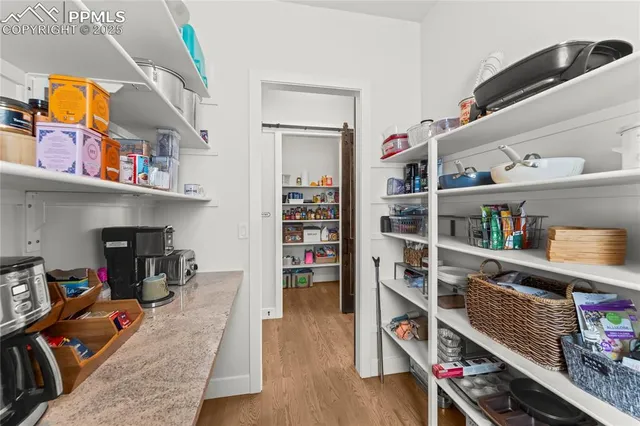 a room with storage and utility