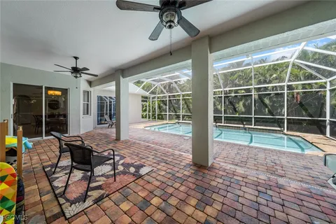 a house view with a outdoor space