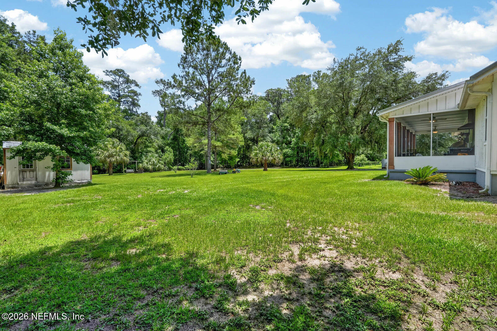 264 Peniel Church Road Palatka, FL 32177 - Photo 32 of 48 a view of a grassy field with trees in the background