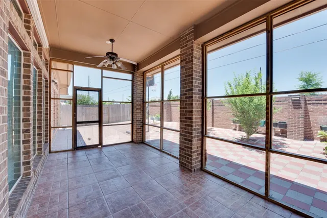 a house view with a seating space