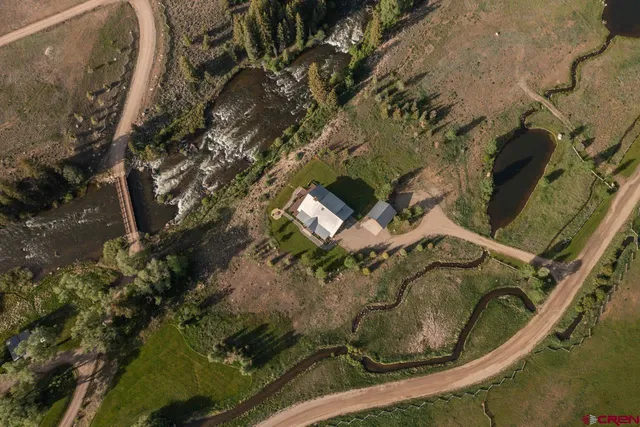 a view of a lake with a mountain