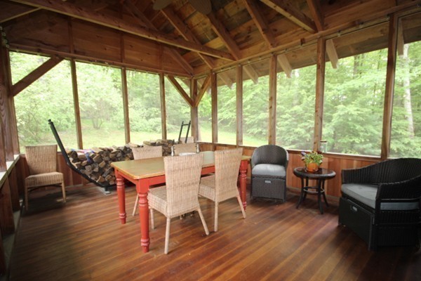 91 Long Hill Road Leverett, MA 01054 - Photo 15 of 29 a dining room with furniture and wooden floor