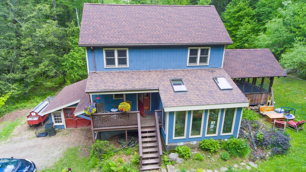 91 Long Hill Road Leverett, MA 01054 - Photo 28 of 29 a front view of a house with garden