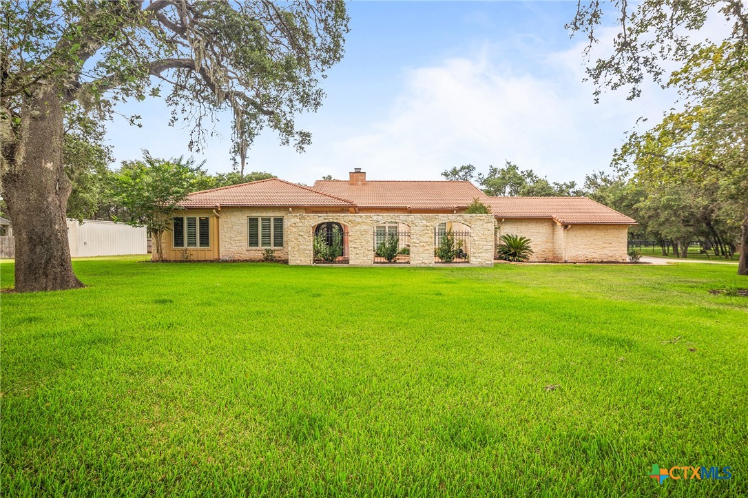 166 Post Oak Bend Inez, TX 77968 - Photo 27 of 48 a view of house with a garden