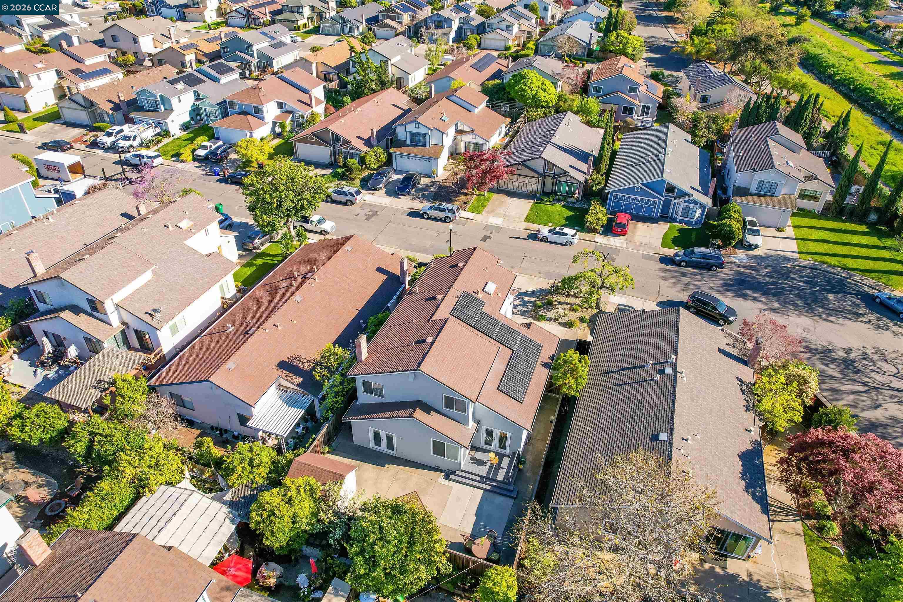 162 Woodfield Hercules, CA 94547 - Photo 54 of 59 an aerial view of residential houses with outdoor space