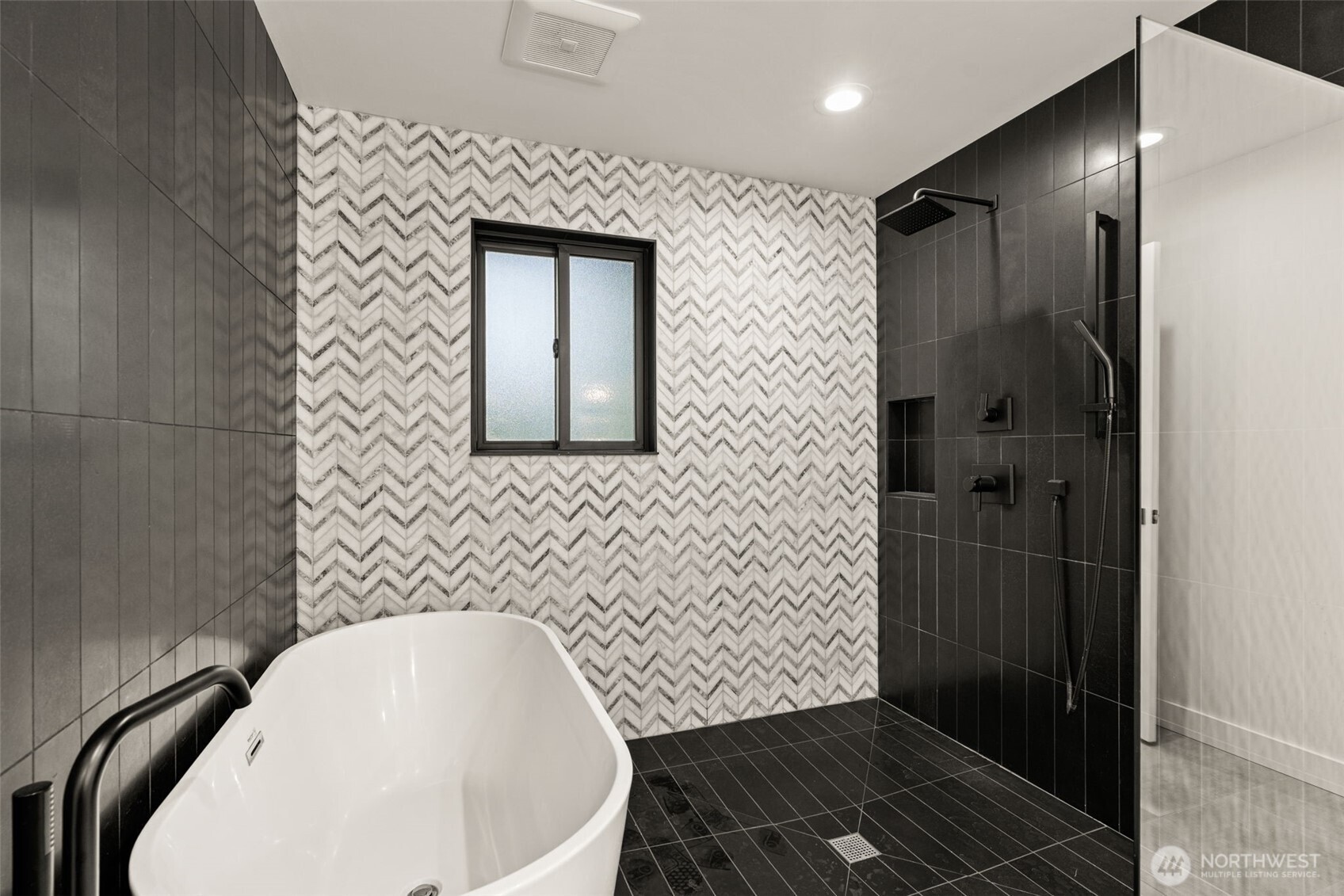 19125 94th Avenue West Edmonds, WA 98020 - Photo 19 of 37 a bathroom with a toilet and a shower