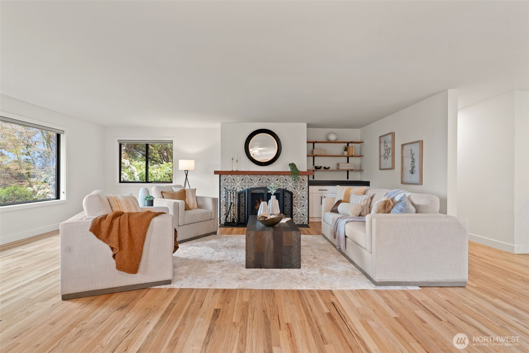 19125 94th Avenue West Edmonds, WA 98020 - Photo 6 of 37 a living room with furniture and a wooden floor
