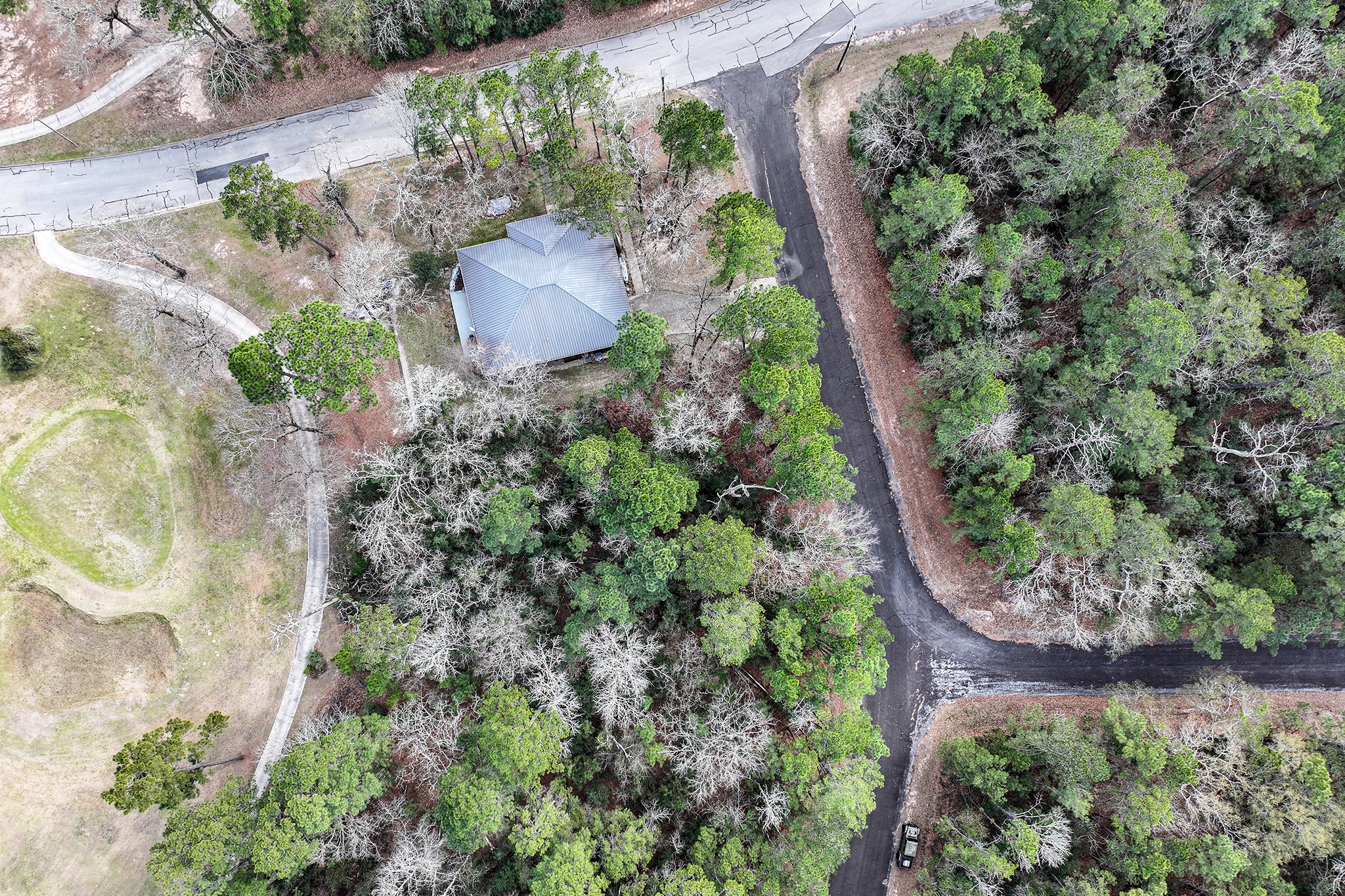 Tbd Pine Valley Point Blank, TX 77364 - Photo 5 of 10 an aerial view of a house with a yard