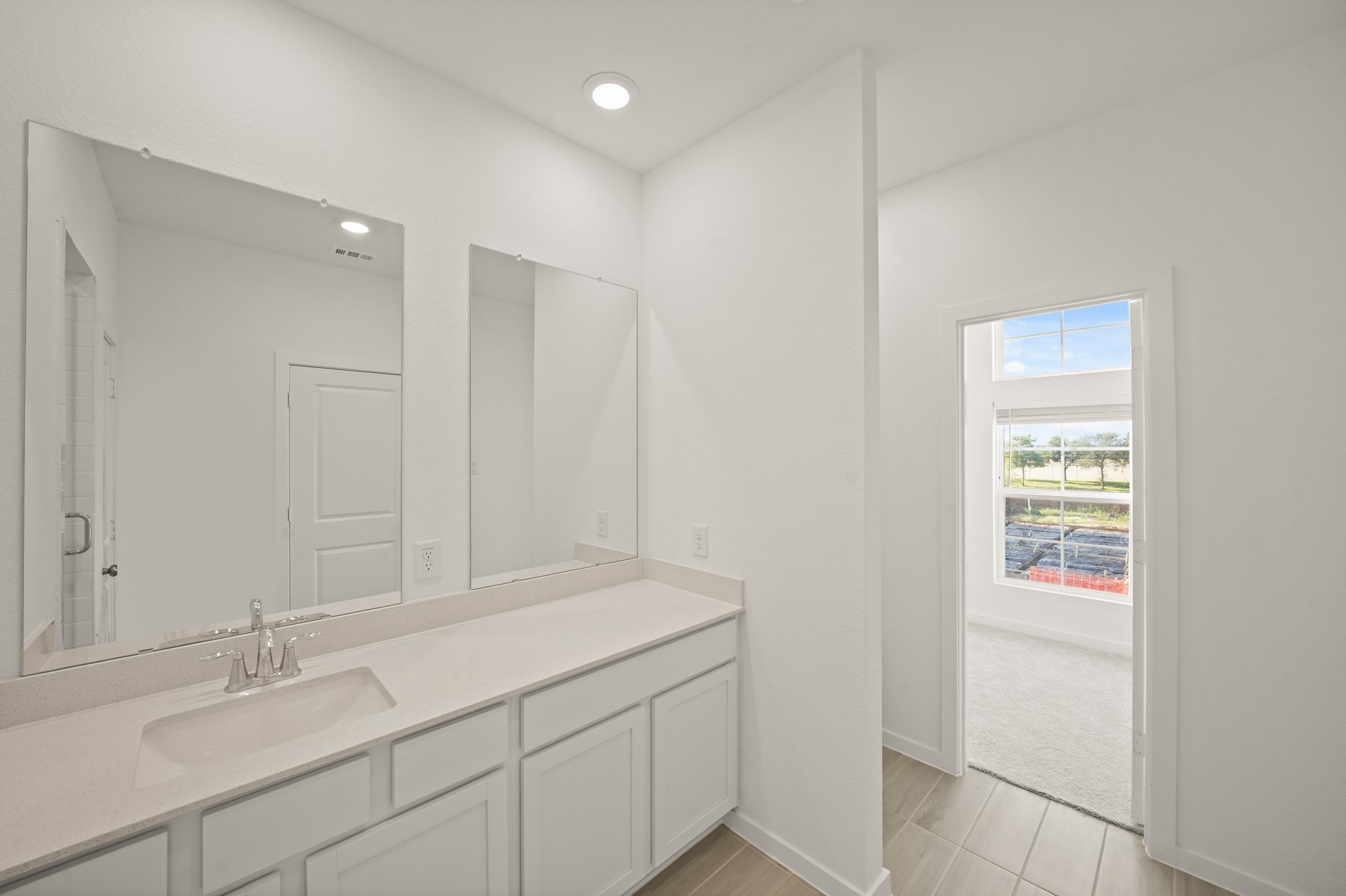 2207 Diagonal Lane Houston, TX 77051 - Photo 16 of 36 a bathroom with a sink and a mirror