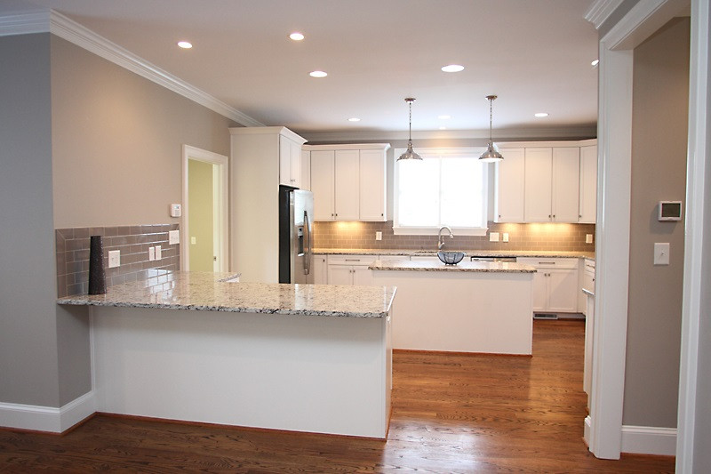 508 Mial Street Raleigh, NC 27608 - Photo 12 of 25 Another view of the kitchen. Sit at the peninsula for casual dining and enjoying time with the chef. Great counter space throughout the kitchen. Kitchen peninsula