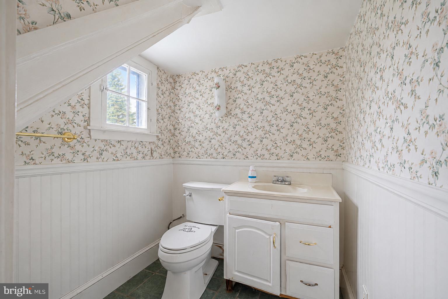67 Poor Farm Road Pennington, NJ 08534 - Photo 18 of 33 Charming bathroom with floral accents.