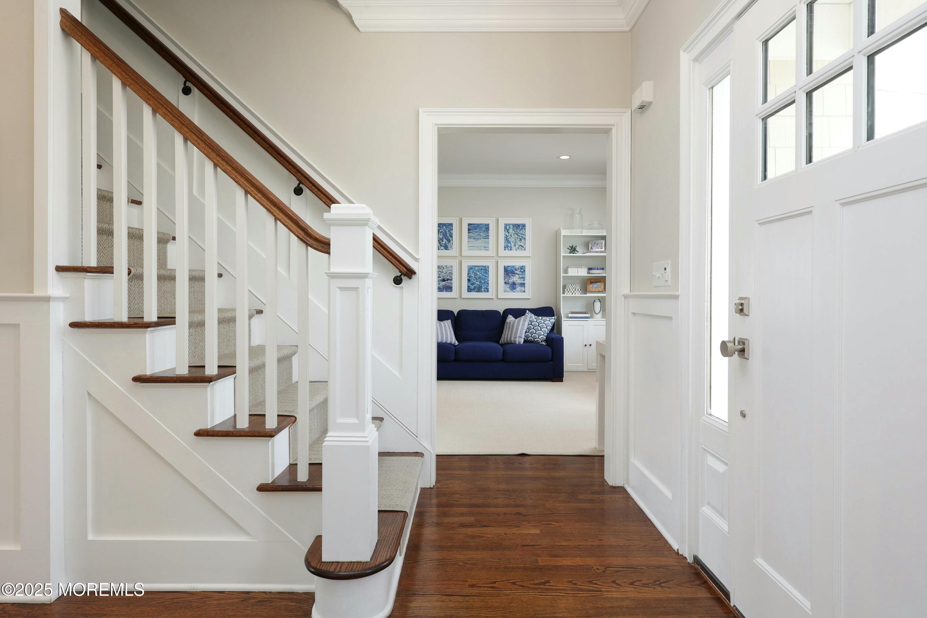 105 Black Point Road Rumson, NJ 07760 - Photo 4 of 33 a view of entryway and hall with wooden floor