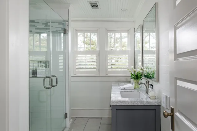 an outdoor space with patio