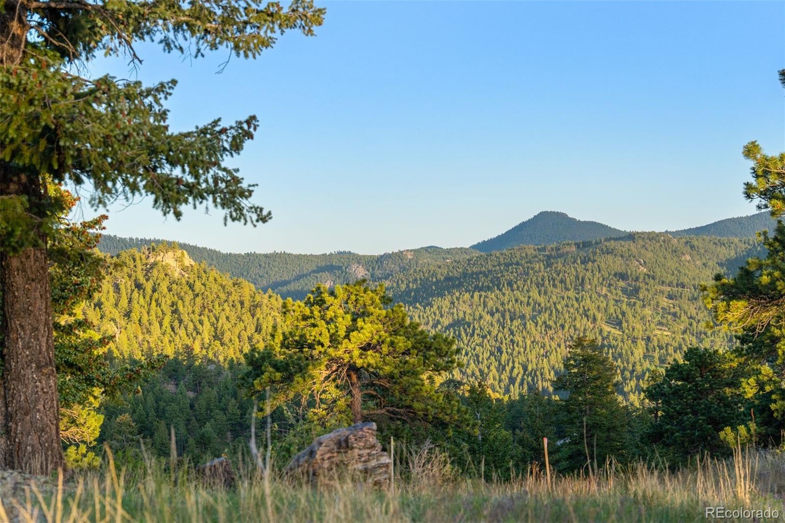 6371 Canyon Creek Road Evergreen, CO 80439 - Photo 22 of 50 a view of a lake with a mountain in the background