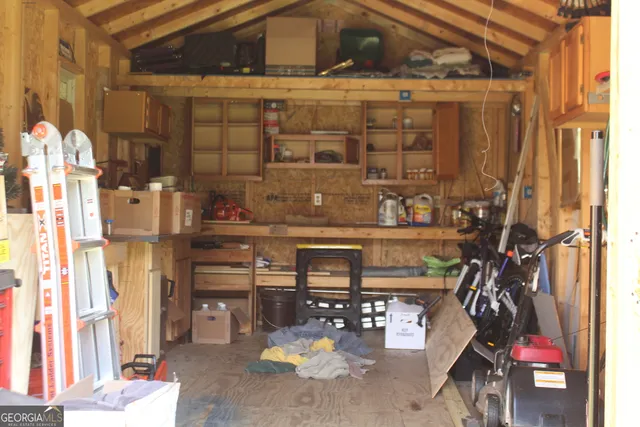 a bathroom with a sink and a shower