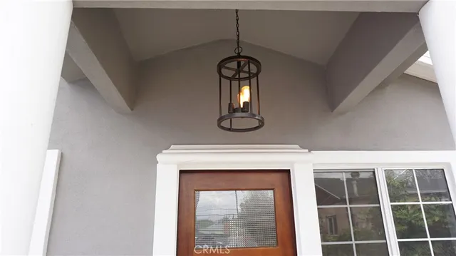 a view of front door