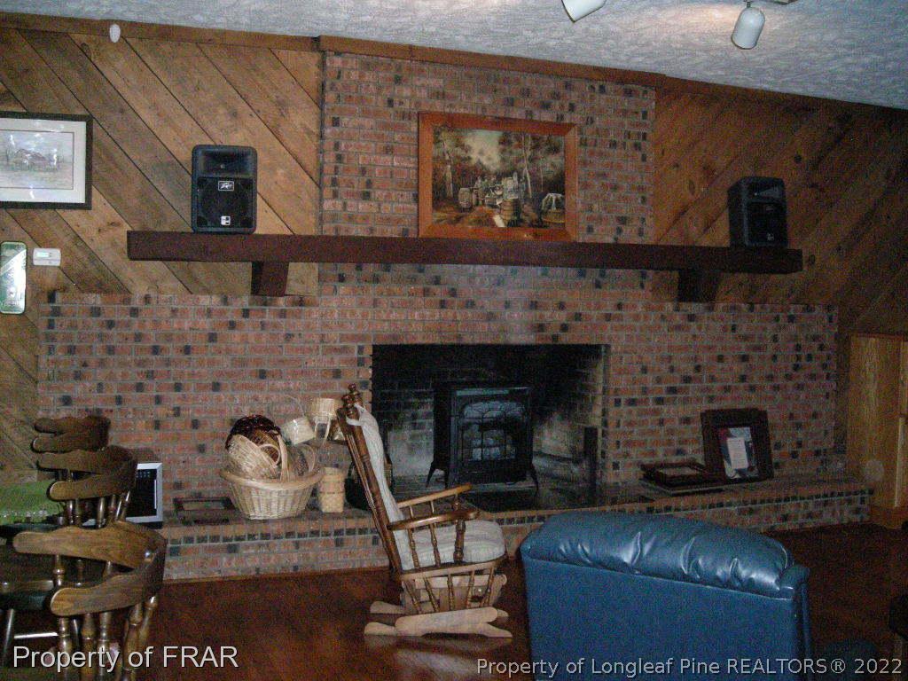 5310 Lovette Road Orrum, NC 28369 - Photo 14 of 31 a living room with furniture and a fireplace