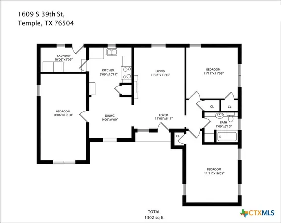 $1,500 | 1609 South 39th Street, Temple, TX 76504