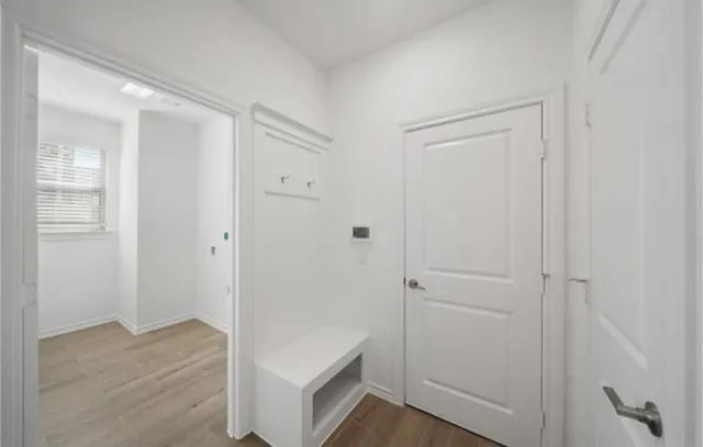 a view of closet area