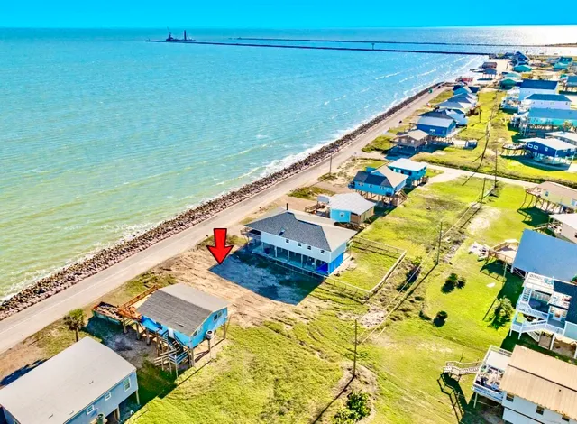 a view of an ocean and beach